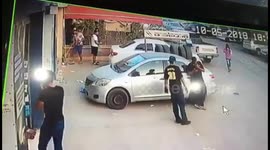 Two youths outside auto shop try to bully workers and get chased off