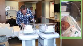 Gay couple became the proud parents of twins after finding a surrogate on Facebook