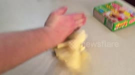 Quickly peel and cut a potato