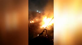 Fire in kumbh Mela in Allahabad