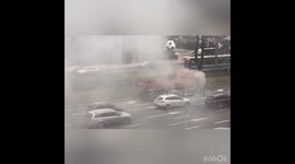 Truck fire, hero