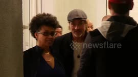 Brad Pitt spotted with friend at Los Angeles art show