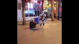 Stormtrooper playing guitar