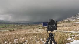 Photographing At Snow Squall with Thundersnow