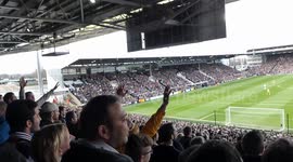 Tottenham Hotspur fans in full voice at Fulham 19 Feb 2017