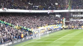 Tottenham Hotspur v Millwall fan clips 12 March 2017 view from The Shelf
