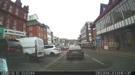 Slow slow moving crash. This is what happens when u rely on sensors instead of looking over your shoulders and using your mirrors