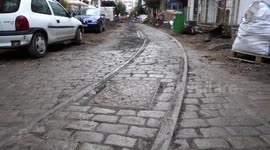 Greece: 120 years old tram lines revealed during renovation works