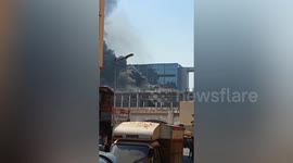 Huge fire at Grand central mall Navi Mumbai