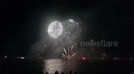Australia Day fireworks display in Perth.