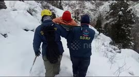 Indian rescue workers save isolated monk meditating in the Himalayas