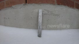 Timelapse shows two inches of snowfall over just 20 minutes