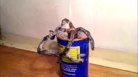 Dry alcohol tablets transform into bizarre ashy fingers in Pharaoh's Serpent experiment