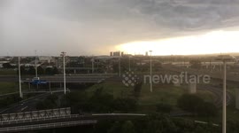 Thunderstorm Approaching Johannesburg’s OR Tambo International Airport