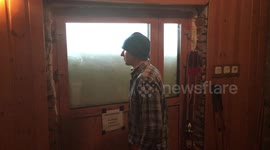 Two men get completely snowed in at Polish mountain observatory