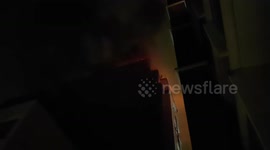 Paris building in fire