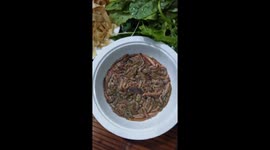 Special dish made from sandworm in Viet Nam