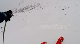 Petit allau a Andorra - Small Avalanche in Andorra