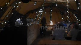 TENT BAR!!   MEDIA CITY BAR!!! NEAR ICE RINK!!