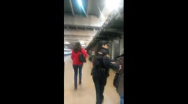 Evacuation of Atocha station, Madrid after terror threat