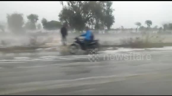 Hail Strom in Faridabad.