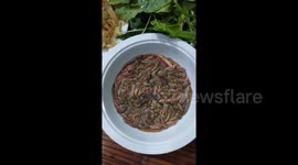 Newsflare Edit - Special dish made from sandworm in Viet Nam