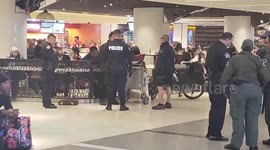 exclusive  Laxpd on a homeless man breaches security door at lax