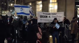 Pro-Israel dancing for the #Eurovision at BBC broadcasting House