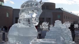 Stunning ice sculptures amaze visitors at Markham's festival in Toronto