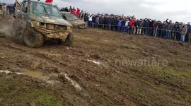 pajero offroad in mud kutaisi chempionship