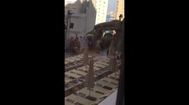 Sun bed fight, handbags at the ready