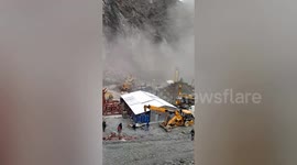 Landslide at T2 kelamour district  Ramban NHW
