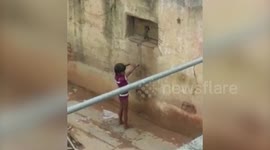 Updated version-Seven-year-old girl chained to wall by evil mum, rescued by volunteers in India