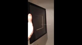 This framed, holographic microscope I got from my grandparents that you can actually look into!