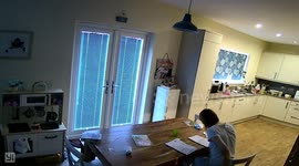 Wife trips over balloon and face plants whilst on the phone