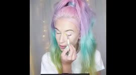 Holographic makeup tutorial