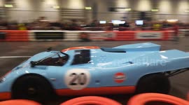 Car parade at Classic Car Show 2019 in London
