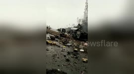 INDIA-PAKISTAN TENSIONS: Shocking aftermath footage of terror attack that killed 40 in Kashmir
