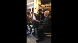 Elderly couple get married after 35 years of unwedded bliss