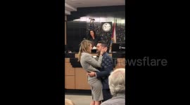 Lawyer proposes to girlfriend in fake trial after five months of preparation