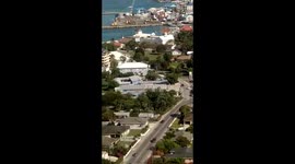 Touching down in cayman islands