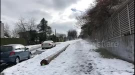 Irrigation left on in sub-zero temperatures