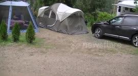 Salmon Arm Camping Trip   02 Rain Storm