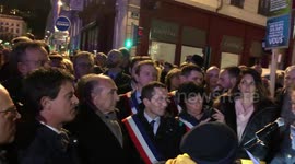Thousands including former PM Manuel Valls attend anti-Semitism rally in Lyon