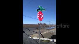 Tracy California,farm land devastated, turned into miles of river.million-dollar House's at risk. Lehman road area,winery flooded out