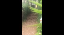 Flash flooding at my doorstep after 10 minutes of rain
