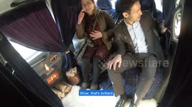 World's cosiest taxi complete with log-burning fireplace revealed in UK