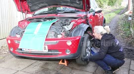 Female mechanic breaks stereotypes to inspire girls to get into fixing cars