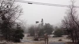 Windmill in the Snow California