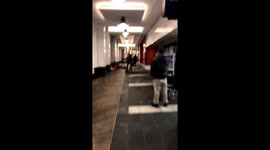 Fight erupts between a passer-by and homeless man in London